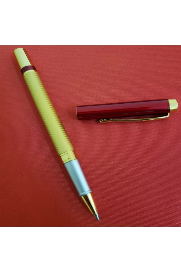 Ahşap Kutulu Gold Kırmızı Tasarım Roller Kalem