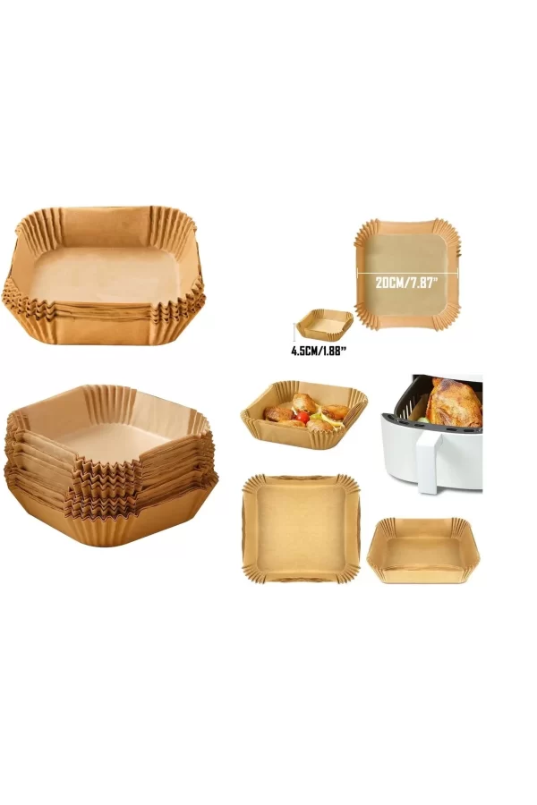 Airfreyer Fritöz Kağıdı Kare Xl / Xxl 50li