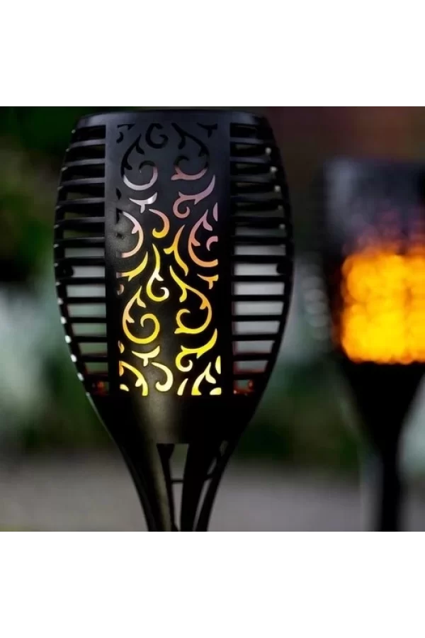Alev Efektli Solar Bahçe Lambası (51 Cm)