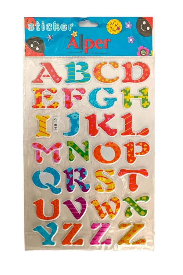 Alper Rb A4 Kabartma Sticker 12li