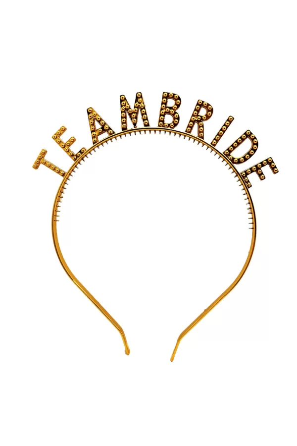 Altın Renk Team Bride Taç – Gelin ve Nedime Tacı