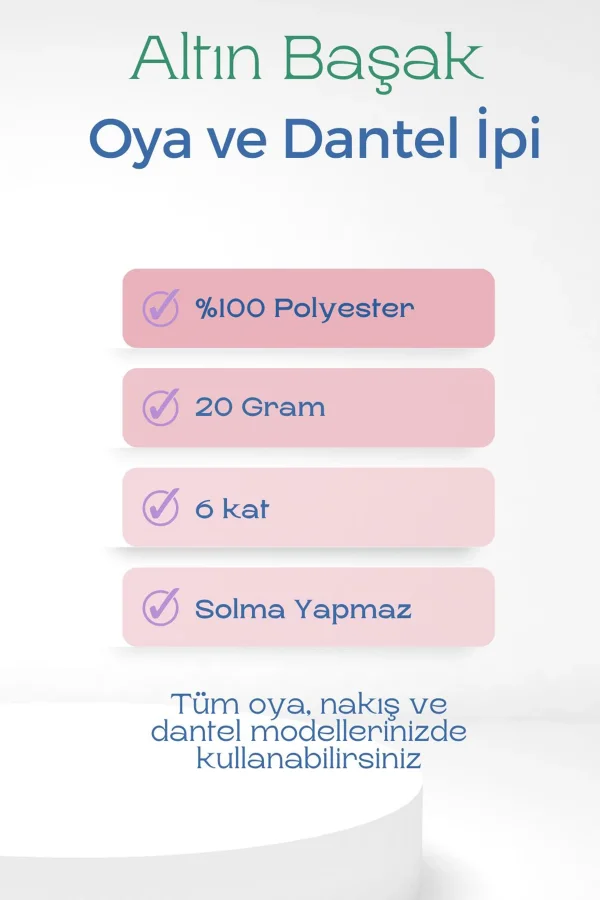 Altınbaşak Oya ve Dantel İpi 20 gr - Royaleks - No: 740