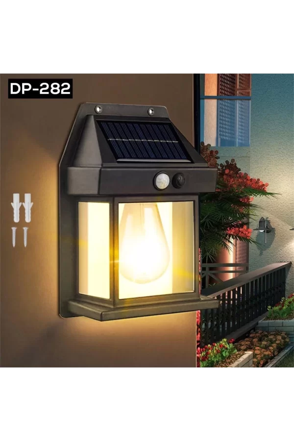 Ampül Şeklinde Solar Bahçe Lambası