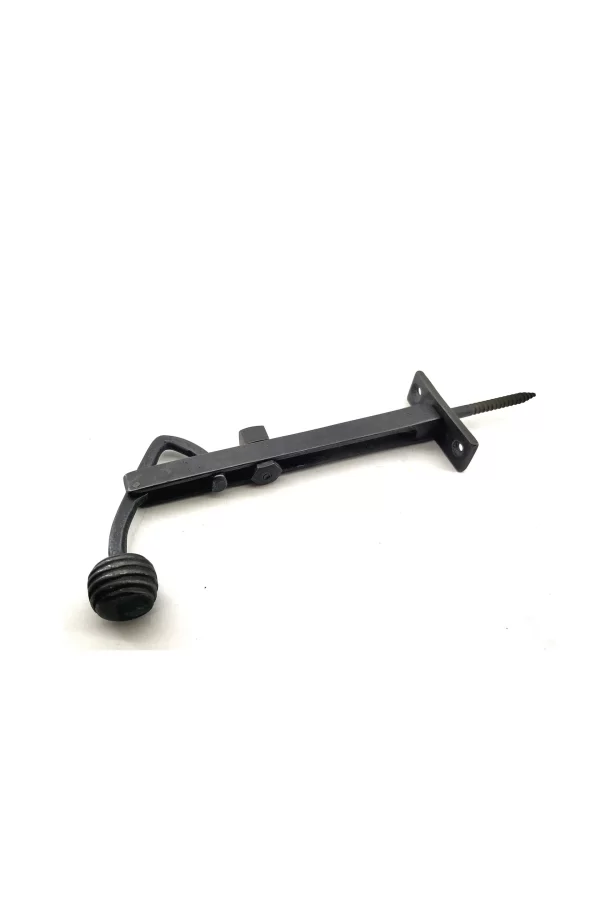 Antika Tarz Dekoratif Pirinç Ayarlı Panjur Stoperi - 150x55 Mm, Oksit