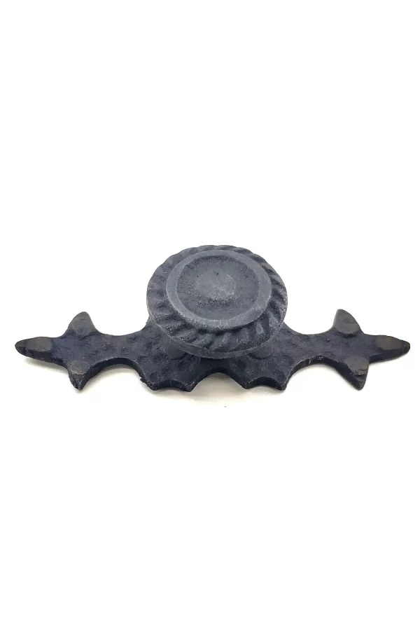 Antika Tarz Dekoratif Pirinç Çizgili Düğme - 25x80 Mm, Oksit