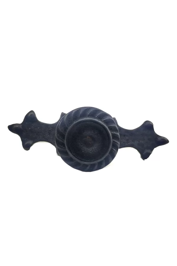 Antika Tarz Dekoratif Pirinç Çizgili Düğme - 35x100 Mm, Büyük, Oksit