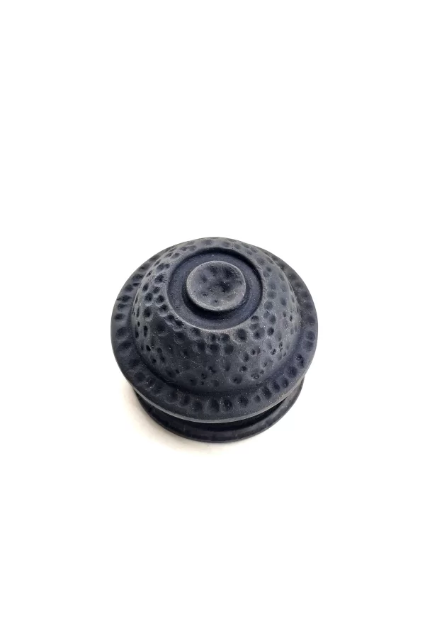 Antika Tarz Dekoratif Pirinç Gözlü Kapı Tokmağı - 78mm Çap, Oksit