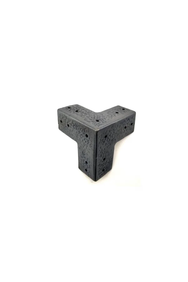 Antika Tarz Dekoratif Pirinç Köşe Gönye - 68x68 Mm, Oksit
