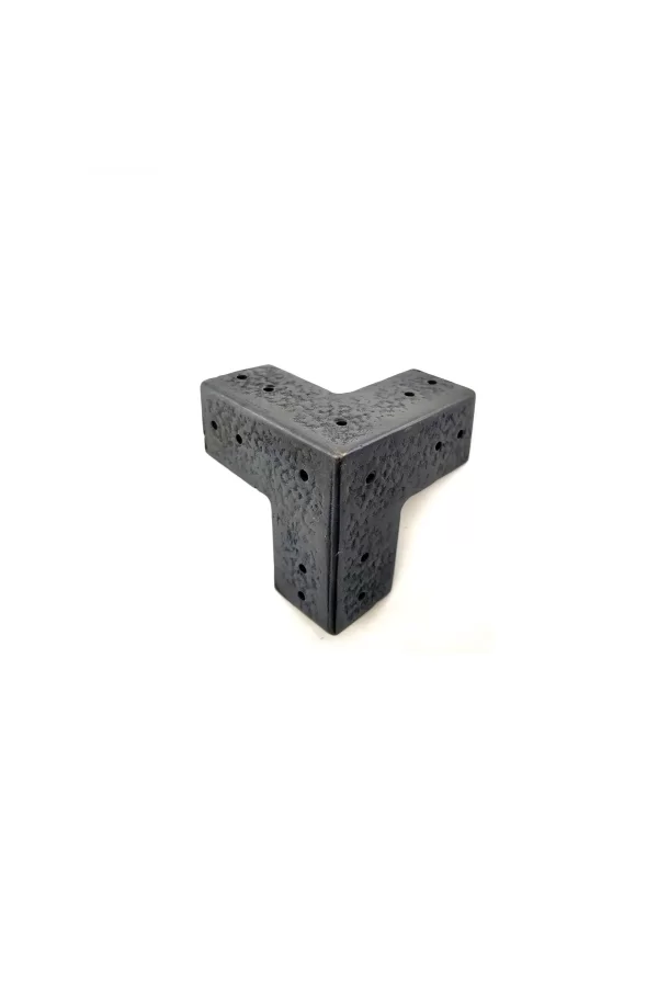 Antika Tarz Dekoratif Pirinç Köşe Gönye - 68x68 Mm, Oksit