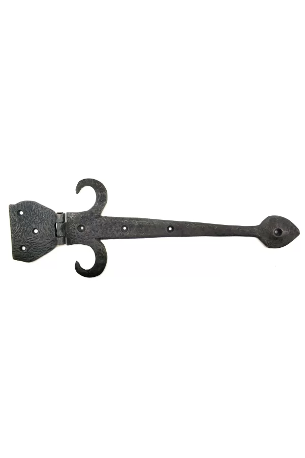 Antika Tarz Dekoratif Pirinç Kuyruklu Çanak Menteşe - 137x390 Mm, Oksit