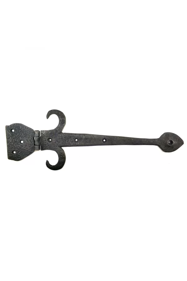 Antika Tarz Dekoratif Pirinç Kuyruklu Çanak Menteşe - 137x390 Mm, Oksit