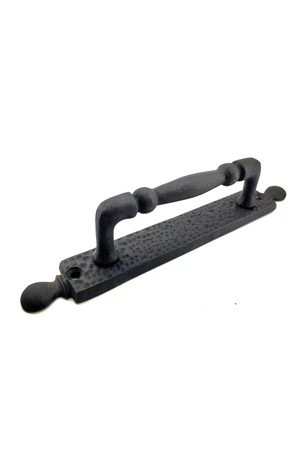 Antika Tarz Dekoratif Pirinç Misket Çekme Kapı Kolu - 223x33 Mm, Oksit