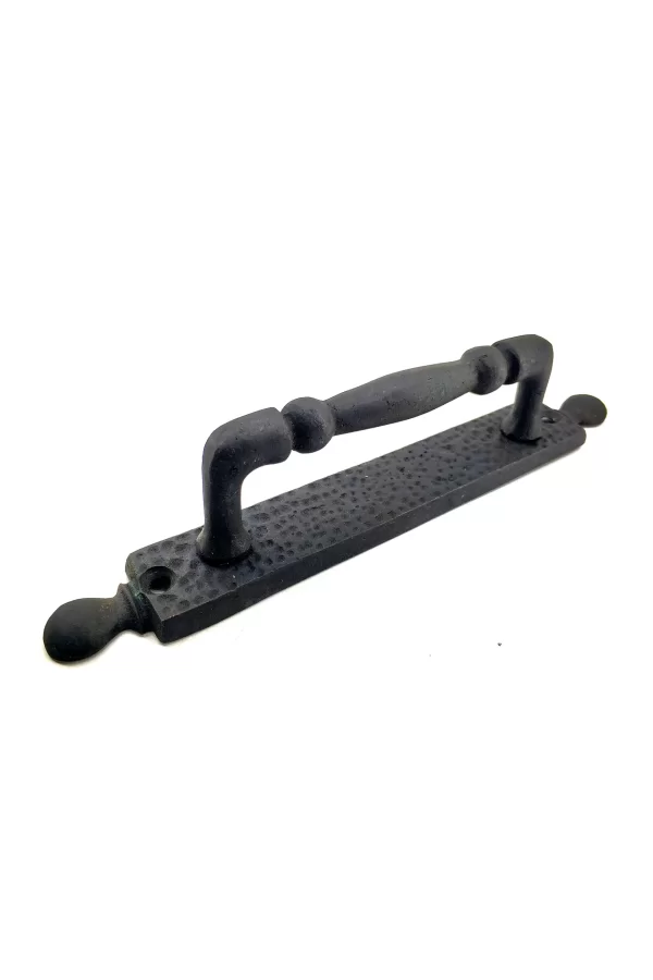 Antika Tarz Dekoratif Pirinç Misket Çekme Kapı Kolu - 223x33 Mm, Oksit