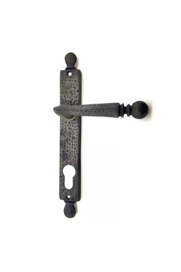 Antika Tarz Dekoratif Pirinç Misket Wc Banyo Kapı Kolu - 245x34 Mm, Oksit