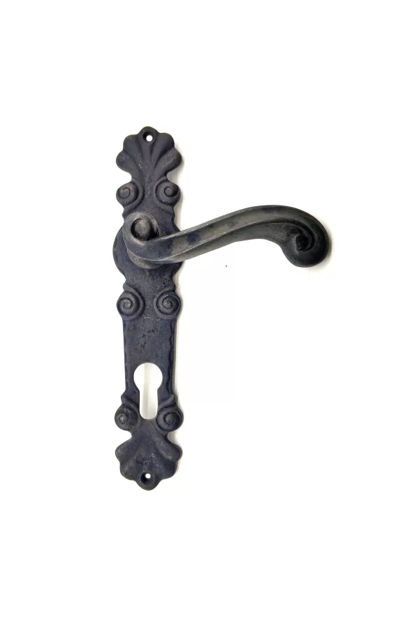 Antika Tarz Dekoratif Pirinç Okyanus Oda Kapı Kolu - 230x46 Mm, Oksit