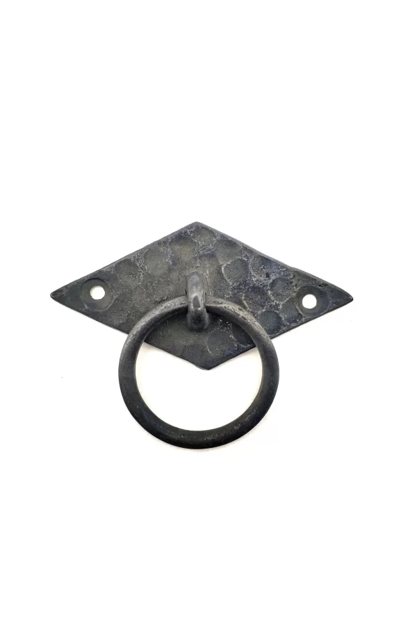 Antika Tarz Dekoratif Pirinç Yan Baklava Kapı Kulbu - 41x82 Mm, Oksit