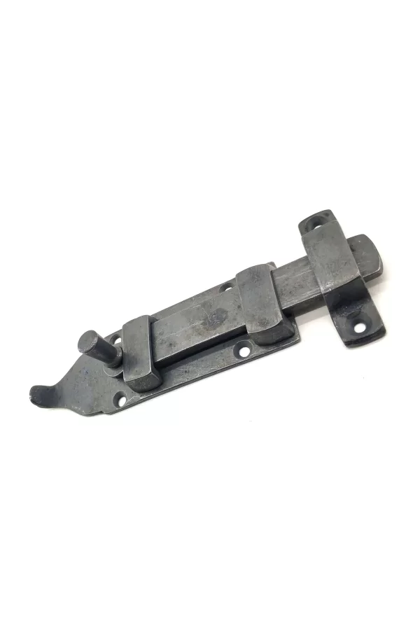 Antika Tarz Dekoratif Pirinç Yassı Kapı Sürgüsü - 35x145 Mm, Oksit