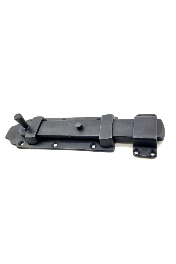 Antika Tarz Dekoratif Pirinç Yassı Kapı Sürgüsü - 55x215 Mm, Oksit
