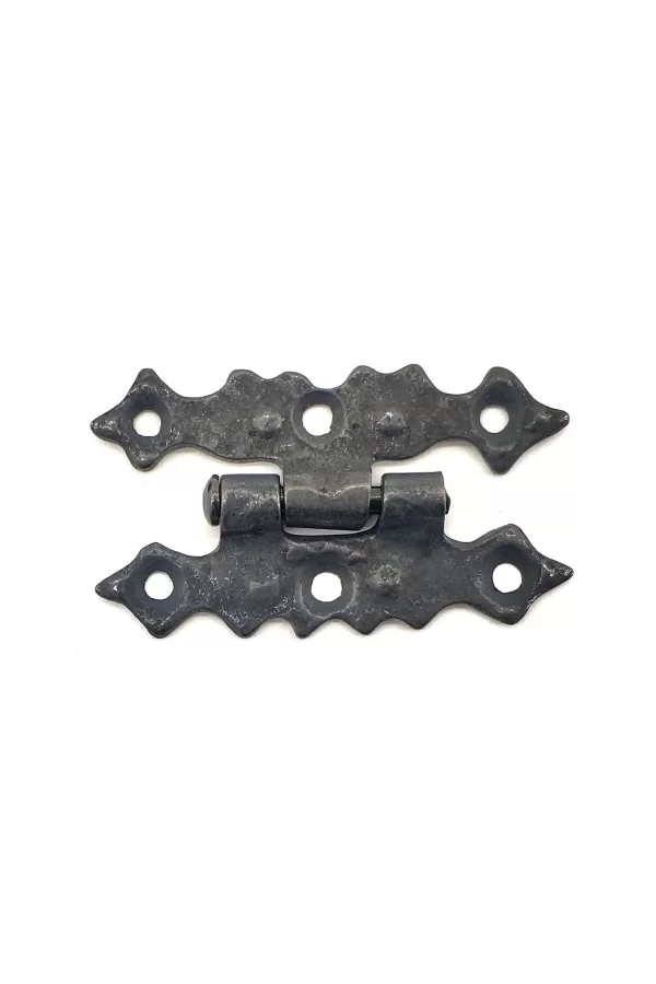 Antika Tarz Dekoratif Pirinç Yıldız Menteşe - 63x36 Mm, Oksit
