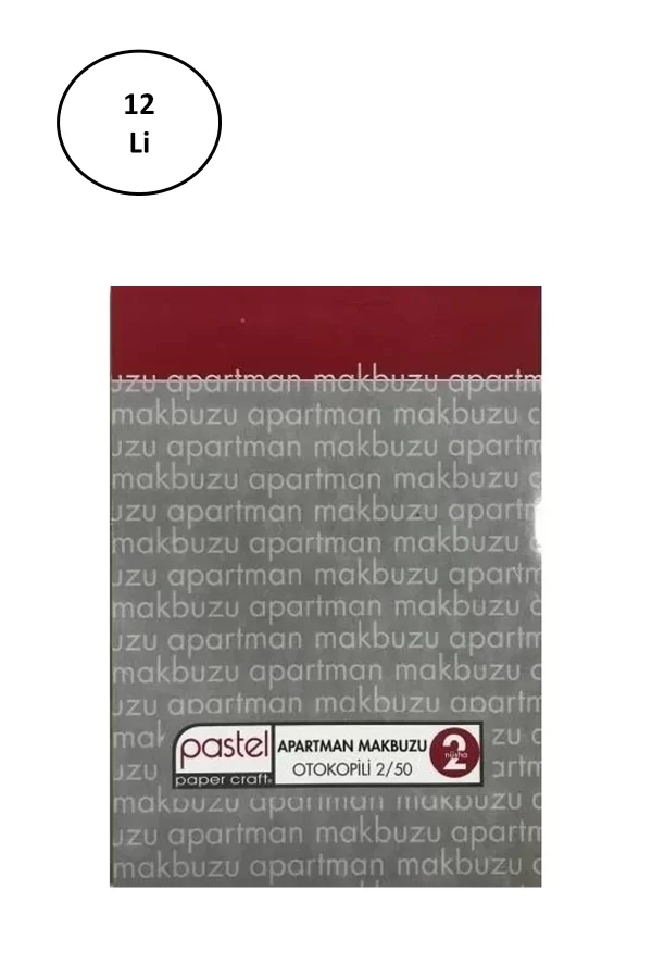 Apartman Makbuzu Otokopili 2-50 Nüsha 12li