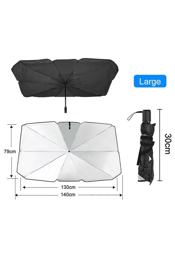 Araba Güneş Gölge Koruyucu Şemsiye Oto Ön Cam Güneşlik(145cm*79cm)