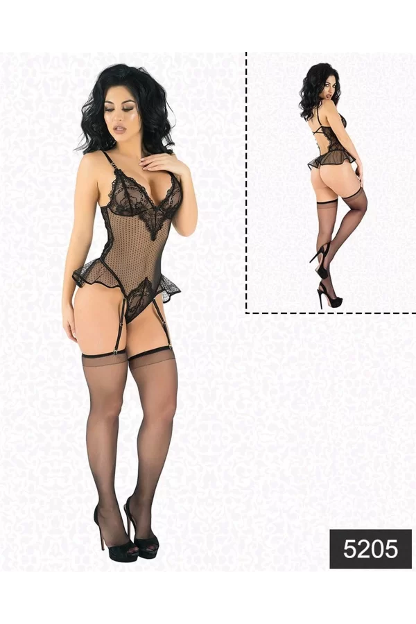 Desenli Tül Babydoll