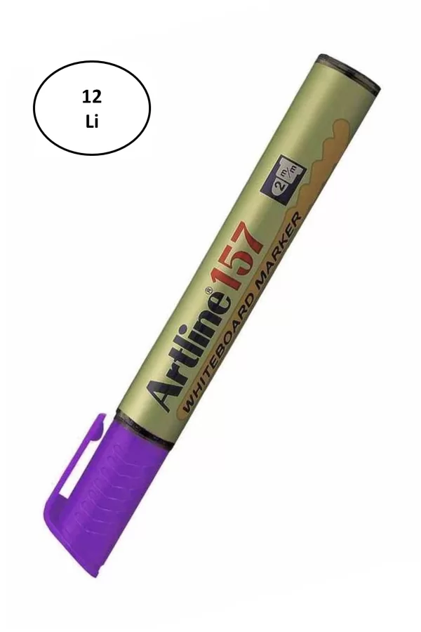 Artline 157 Tahta Kalemi Mor 12li