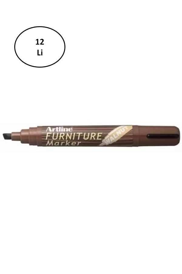 Artline Furniture Ahşap Marker Ek 95 Walnut Ceviz 12li