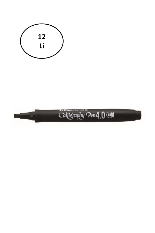 Artline Supreme Calligraphy Pen 4.0 Siyah 12li