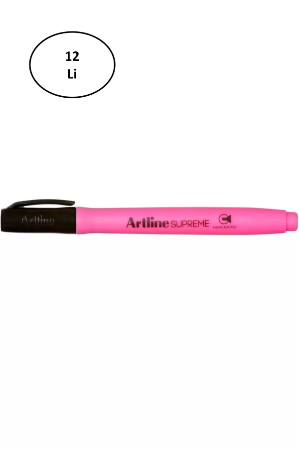Artline Supreme Fosforlu Kalem Pembe 12li