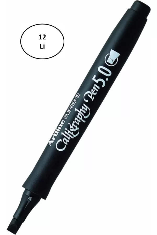 Artline Süpreme Kaligrafi Kalemi 5.0 Mm Siyah 12li