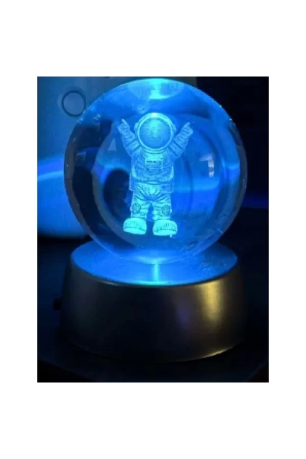 ASTRONOT Plastik altlıklı Işıklı Cam Küre 6cm