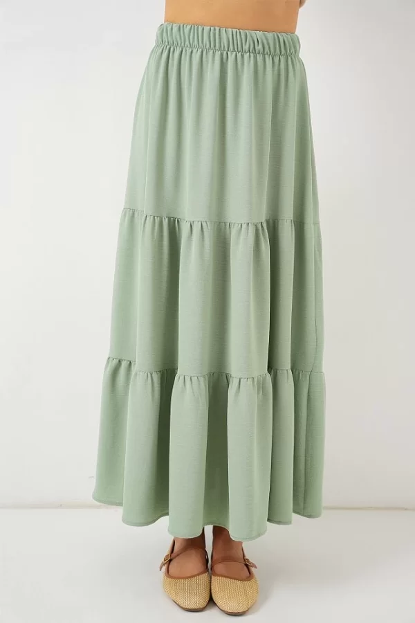 Ayrobin Uzun Etek 8048 - Mint