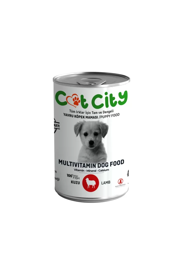 Az Tahıllı Kuzu Etli Yavru Köpek Konserve Yaş Mama 400 gr ( 3 Adet )