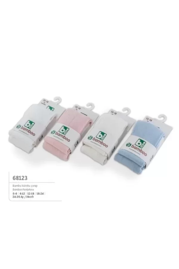 Luz&Pos Bambu Külotlu Çorap  Naturel