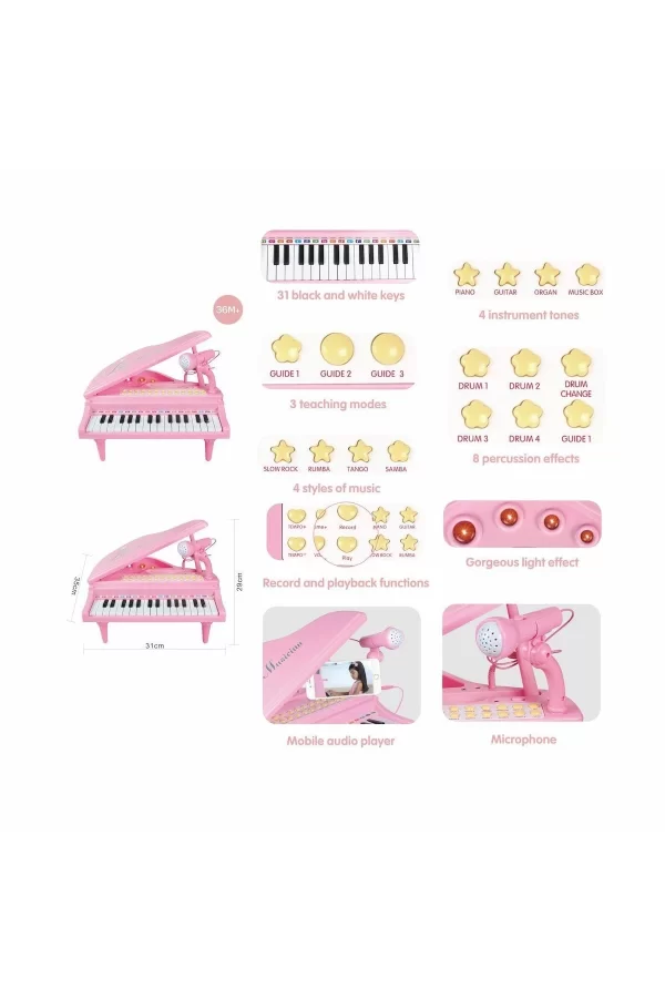 Bao-1504b 31 Tuşlu Mini Piano Mp3 -vardem