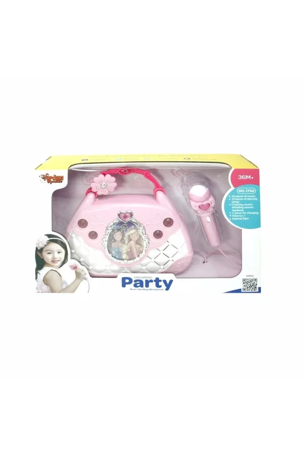 Bao-1706 Mikrofonlu Mp3 Çalar Parti Müzikleri El Çantası-vardem