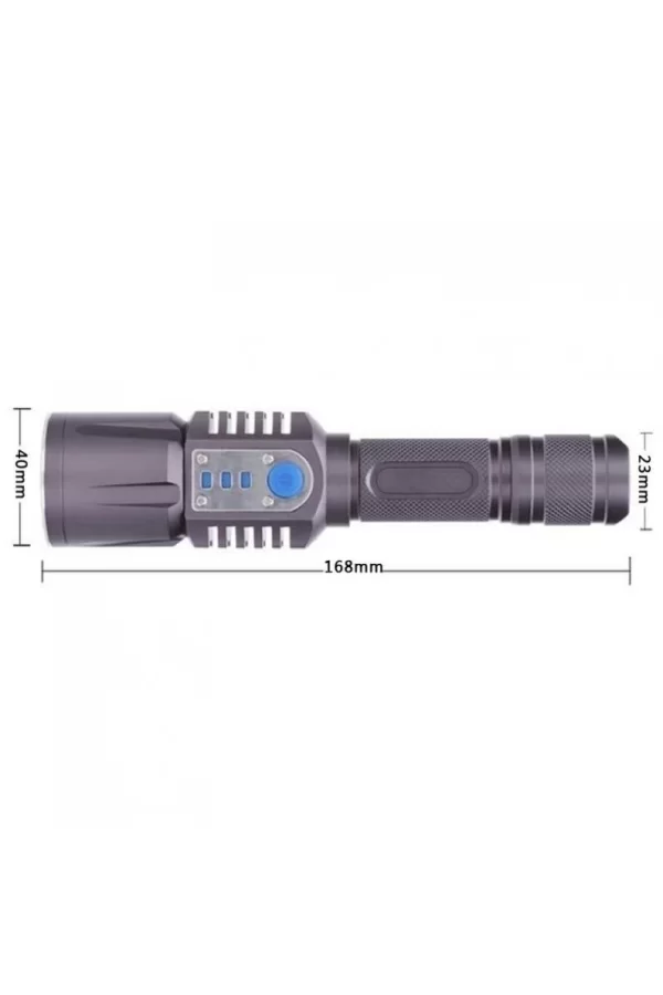 Baretta Brs18 Oto Şarjlı T6 Led 3000 Lümen El Feneri