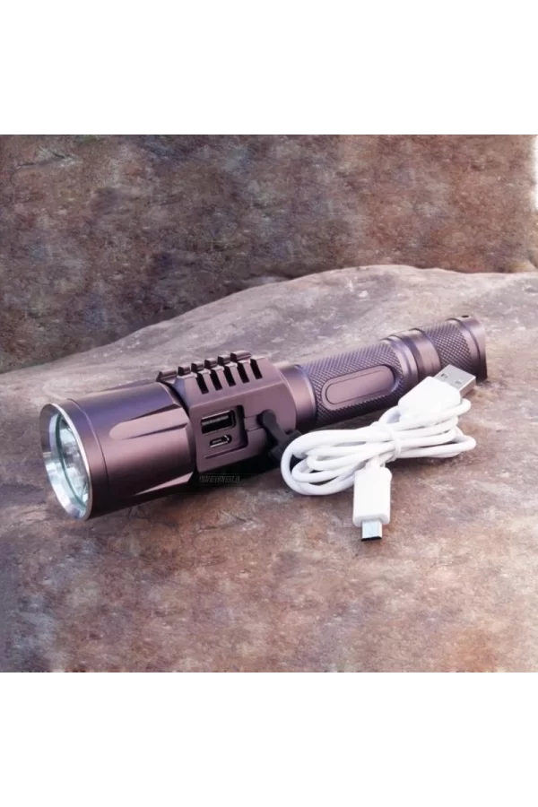 Baretta Brs18 Oto Şarjlı T6 Led 3000 Lümen El Feneri