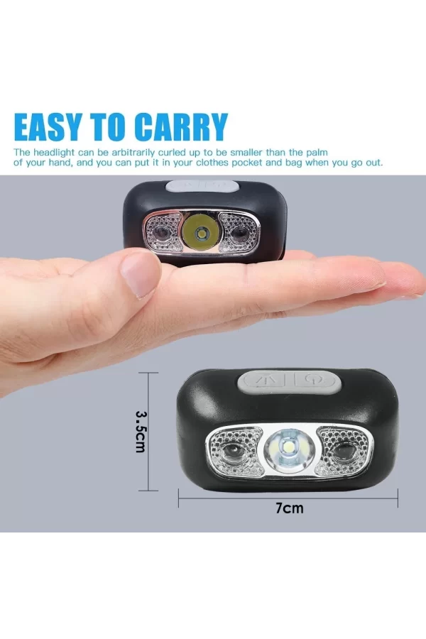 Baretta Brt61 Xpe Pearls Led Hareket Sensörlü Mini Usb Şarjlı Kafa Feneri