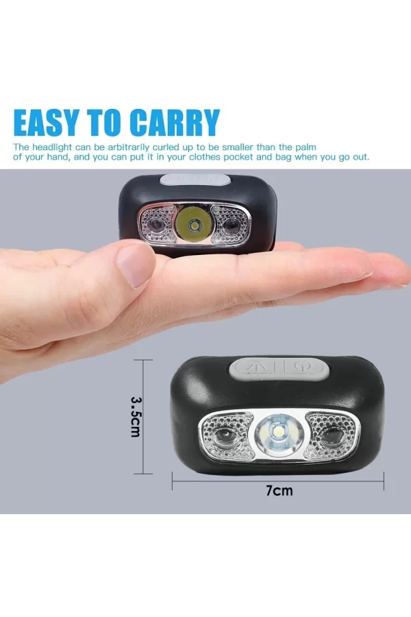 Baretta Brt61 Xpe Pearls Led Hareket Sensörlü Mini Usb Şarjlı Kafa Feneri