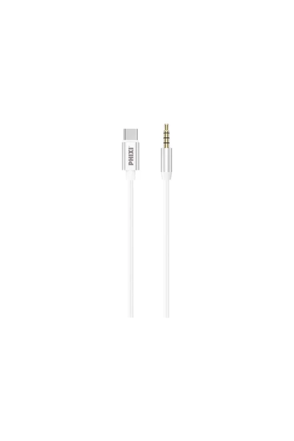 Basic Ca113 Metal Başlıklı 100cm Type-c To Aux Silikon Kablo