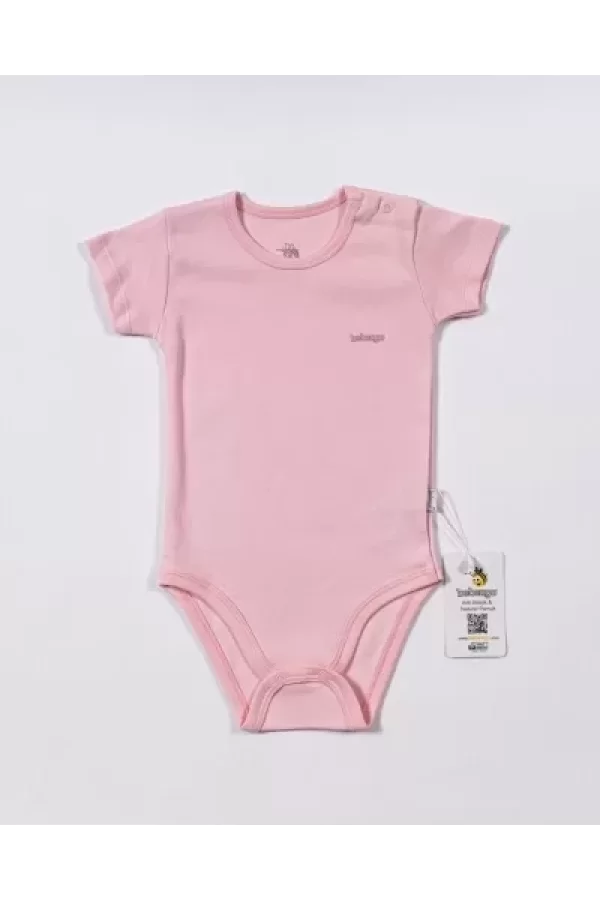 Luz&Pos Basic Kısa Kol Body Pembe