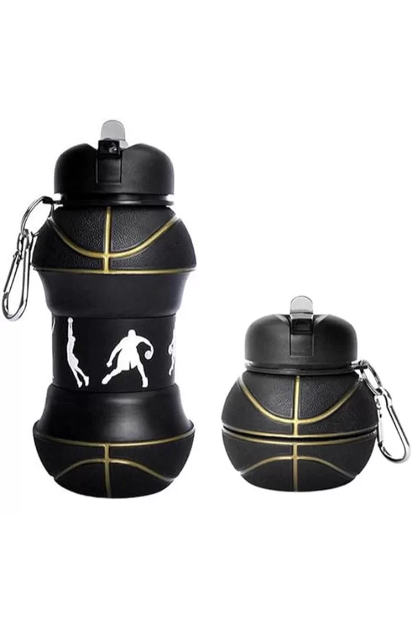 Basketbol Topu Tasarımlı Akordiyon Su Şişesi
