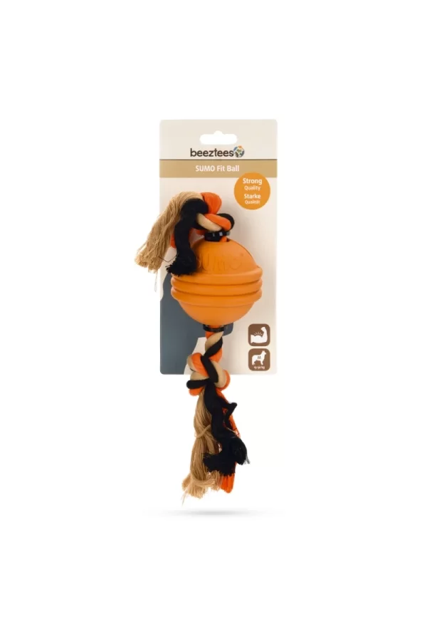 Beeztees İpli Turuncu Top Köpek Oyuncak 31,8x7,9x7,9 cm