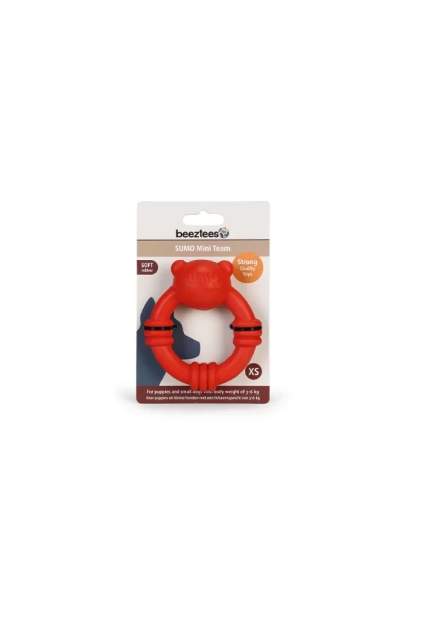 Beeztees Sumo Mını Dental Oyuncak Kırmızı 9,5x10 cm