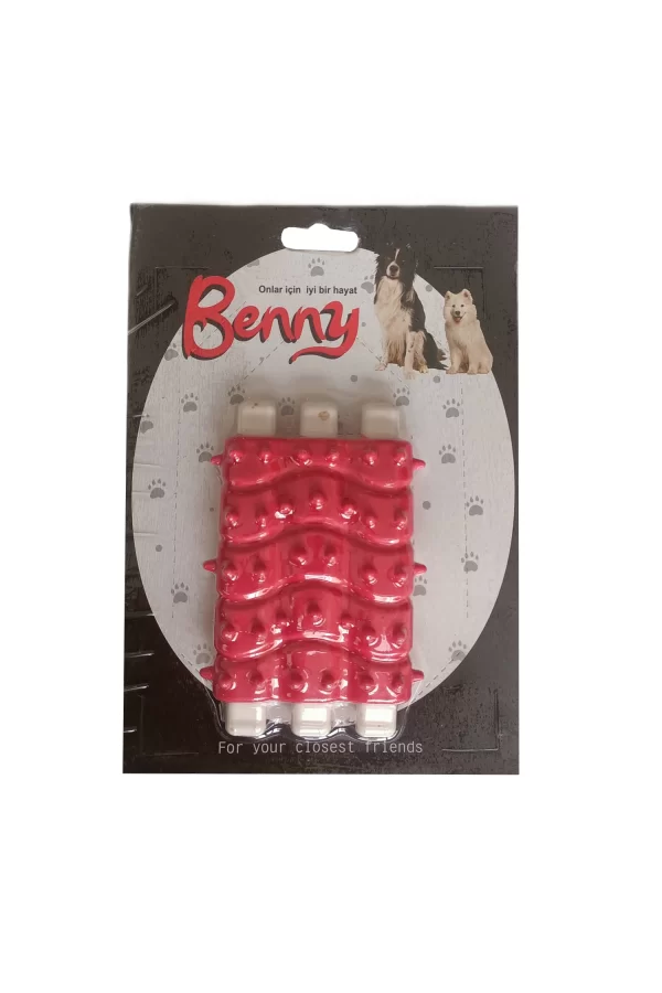 Benny Diş Kaşıma Köpek Oyuncağı Kaburga 10 cm 3 lü