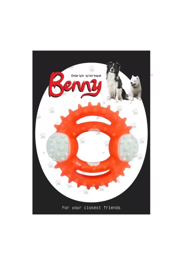 Benny Diş Kaşıma Köpek Oyuncağı Yuvarlak 9,5 cm Çeşitli Renklerde