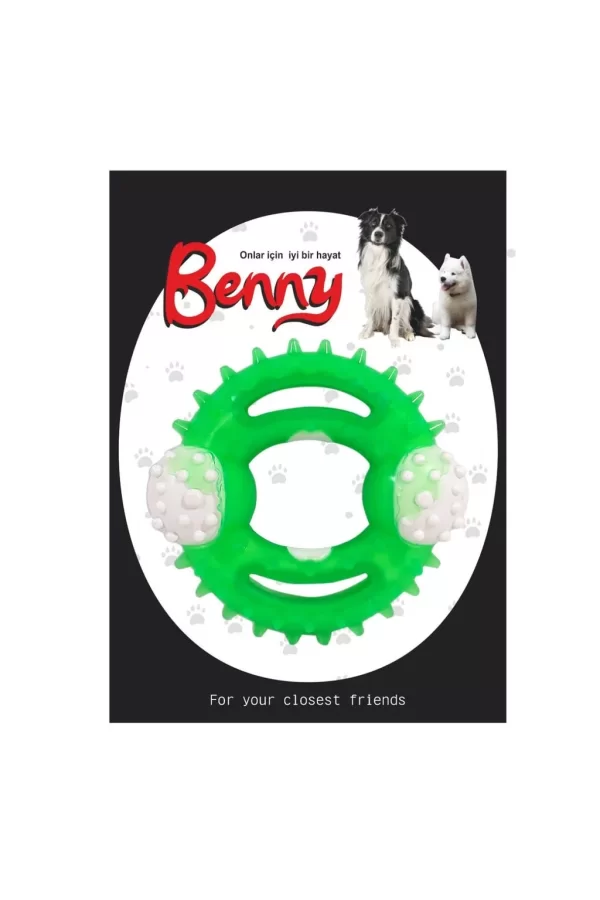 Benny Diş Kaşıma Köpek Oyuncağı Yuvarlak 9,5 cm Çeşitli Renklerde