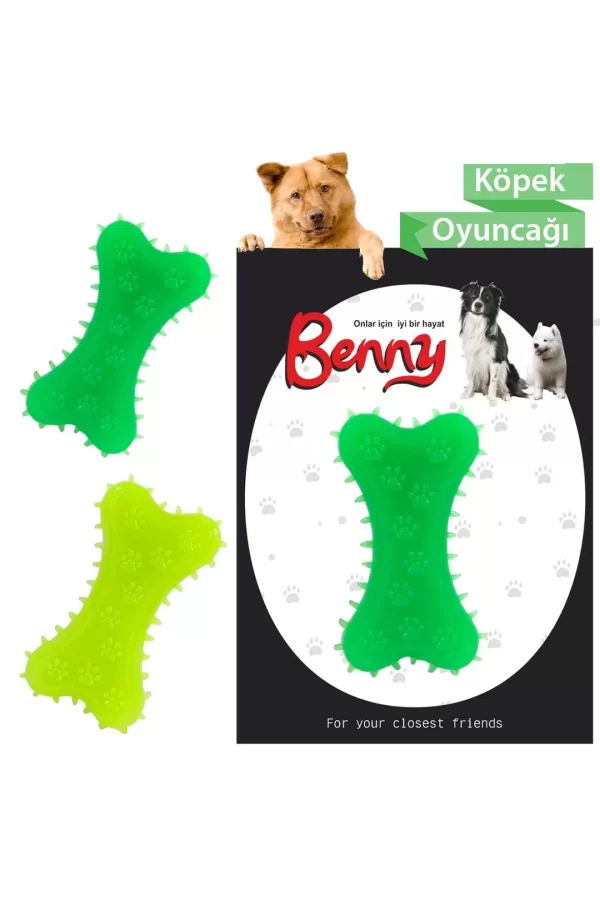 Benny Köpek Oyuncağı Kemik 5.5 x 10 cm Çeşitli Renklerde